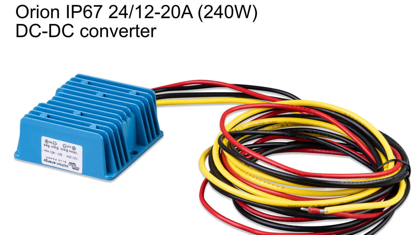 DC-DC Converters: step up/down transformers for 12V, 24V & 48V