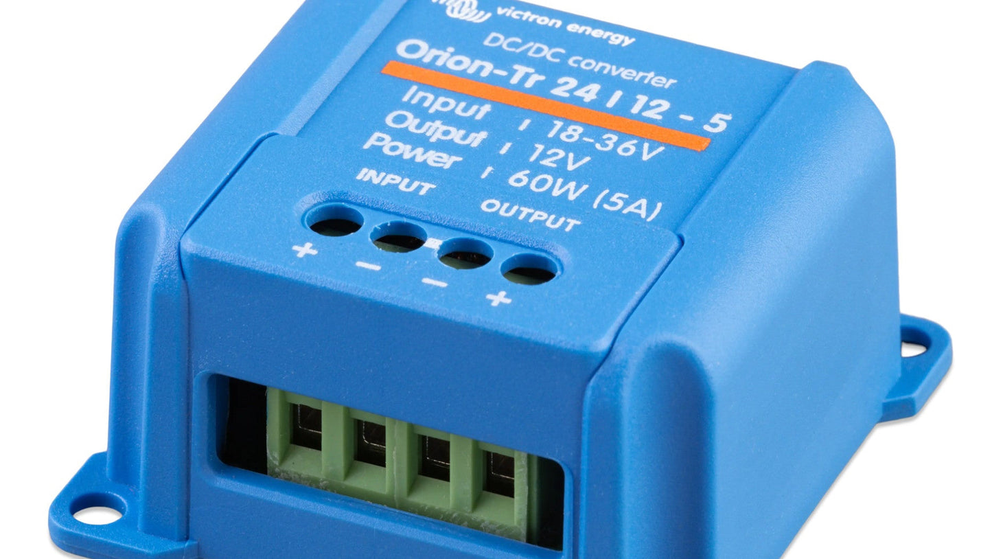 DC-DC Converters: step up/down transformers for 12V, 24V & 48V