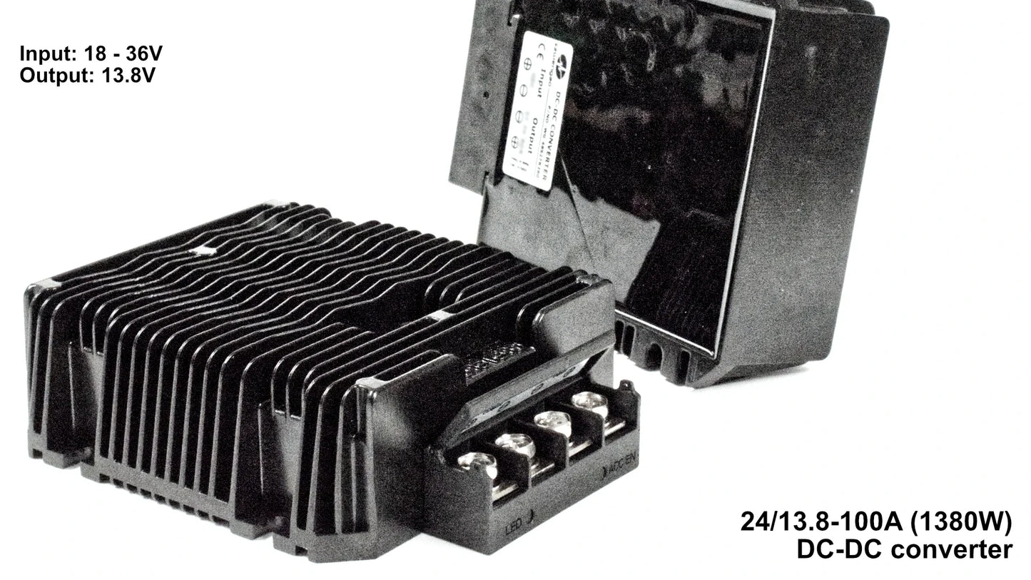 DC-DC Converters: step up/down transformers for 12V, 24V & 48V