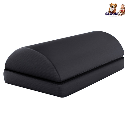 Under Desk Office Footrest Memory Foam Ergonomic Footrest Washable Foot Rest with 2 Adjustable Heights for Home Office