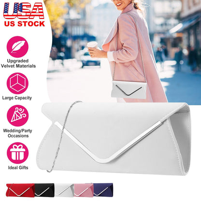 Women Clutch Wallet Bags For Party Wedding Soft Handbag Portable Thin Envelop Evening Purse for Bridal Dating