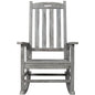 Oversized Porch Rocker Chair With Wide Seat And Tall Backrest
