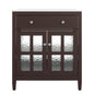 Bathroom Vanity With Ceramic Sink, Adjustable Shelf & Tip Out Tray