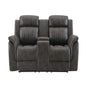 Steban - Console Reclining Loveseat - Gray