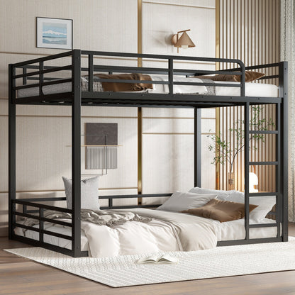 Metal Bunk Bed, Full XL Over Full XL Frame