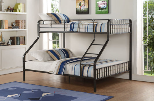 Caius - Twin Long Queen Bunk Bed - Gunmetal