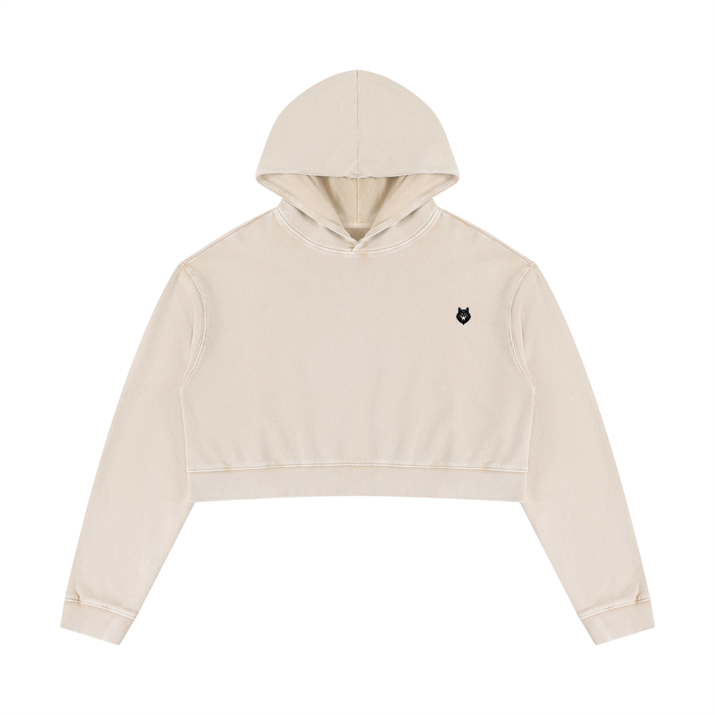 Loki & Ivy Women’s Mineral Washed Crop Hoodie