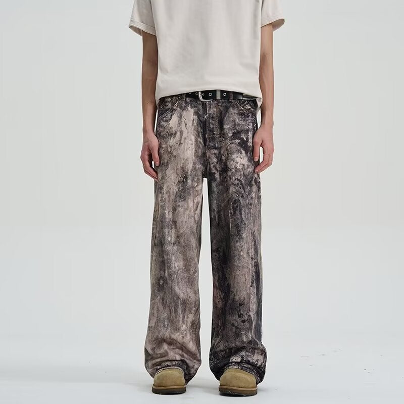 American-style Streetwear Retro Machete Jeans