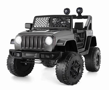 24V/12V Kids Electric Ride On Jeep with Remote Control, 3 Speeds and LED Lights