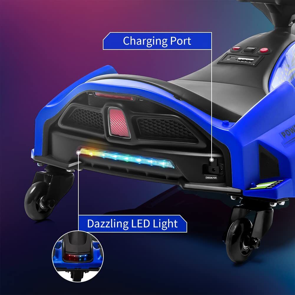 24V Kids Electric Racing Car with Drift Mode - Battery Powered Ride-On Vehicle