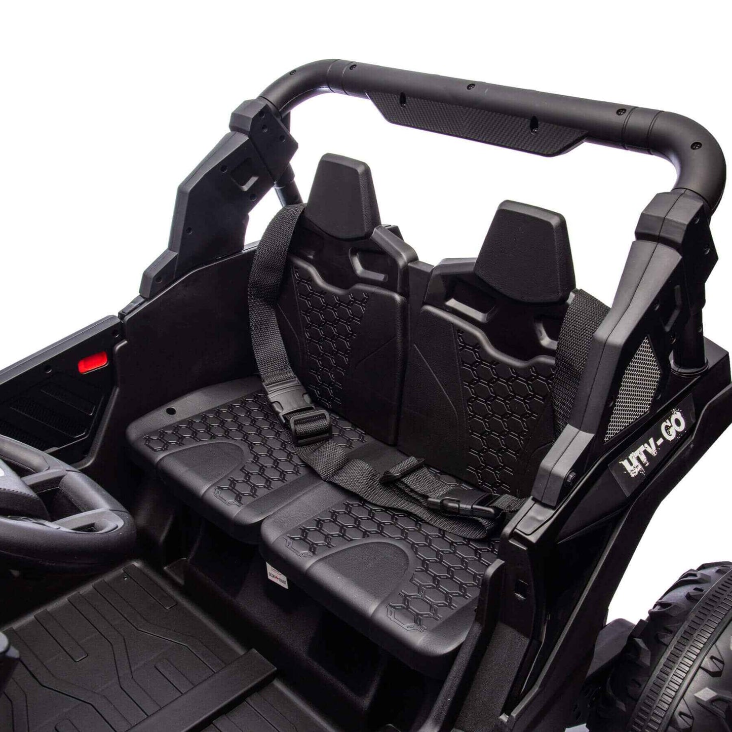HIFINE 24V Two-Seater Kids Ride On UTV W/Parents Remote Control, for Age 3+, Black