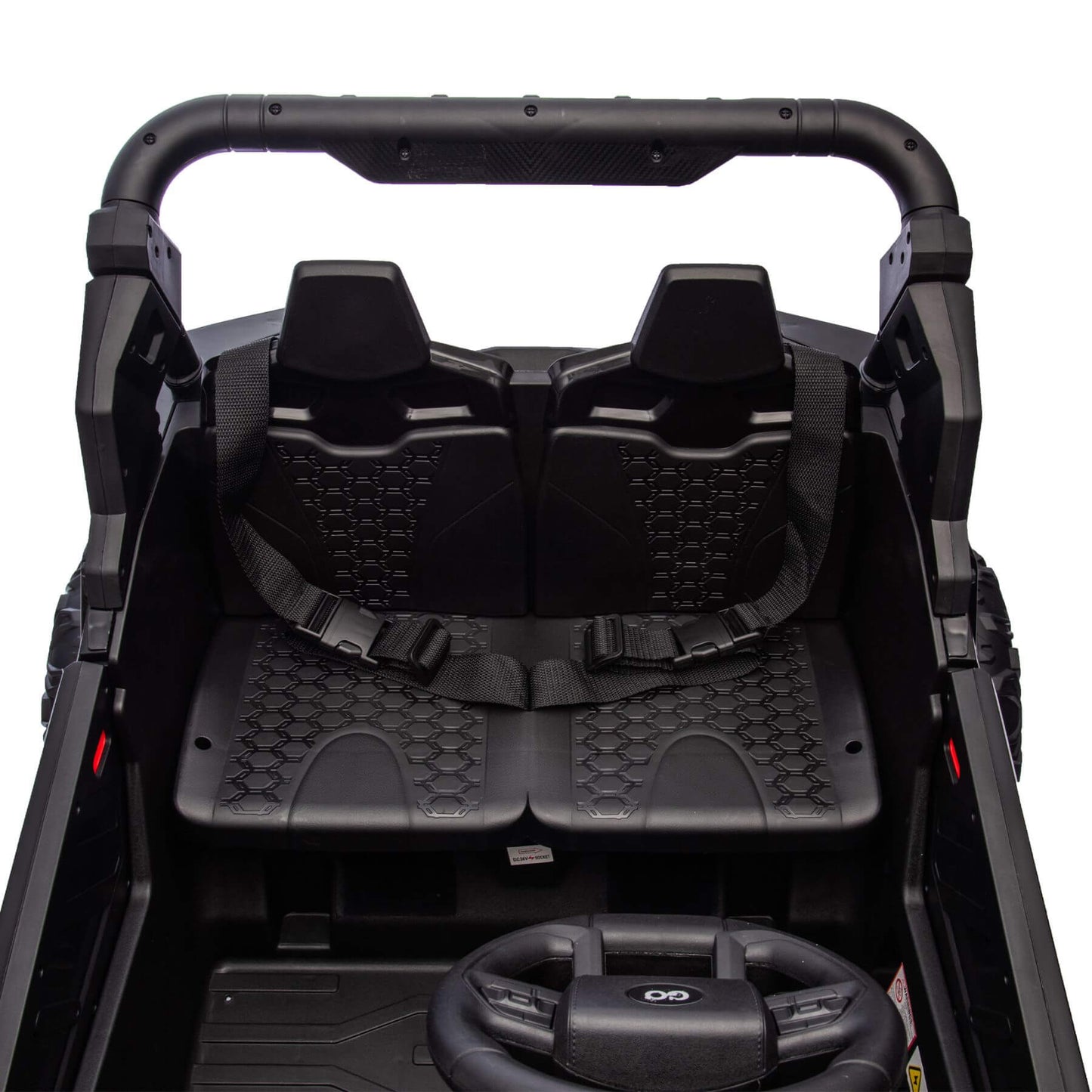 HIFINE 24V Two-Seater Kids Ride On UTV W/Parents Remote Control, for Age 3+, Black