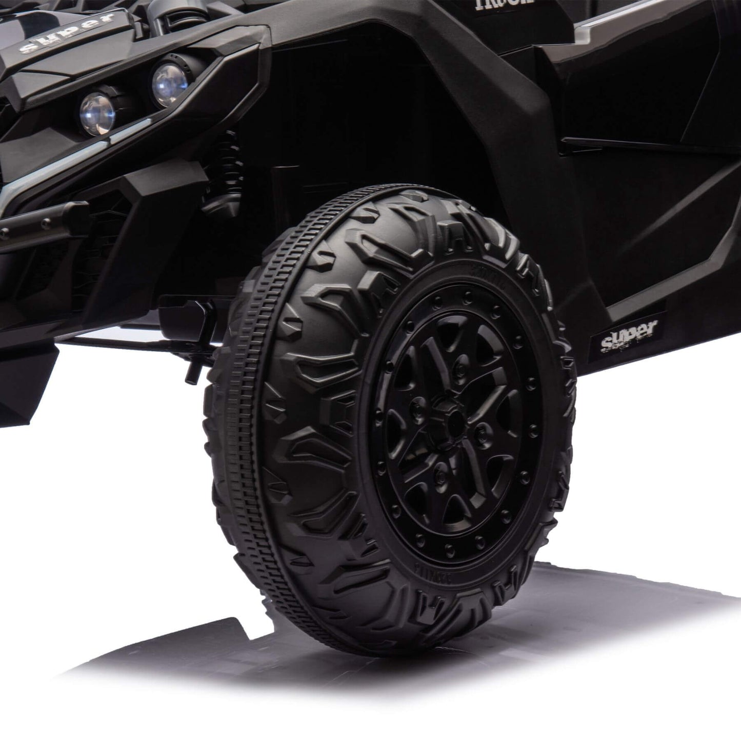 HIFINE 24V Two-Seater Kids Ride On UTV W/Parents Remote Control, for Age 3+, Black