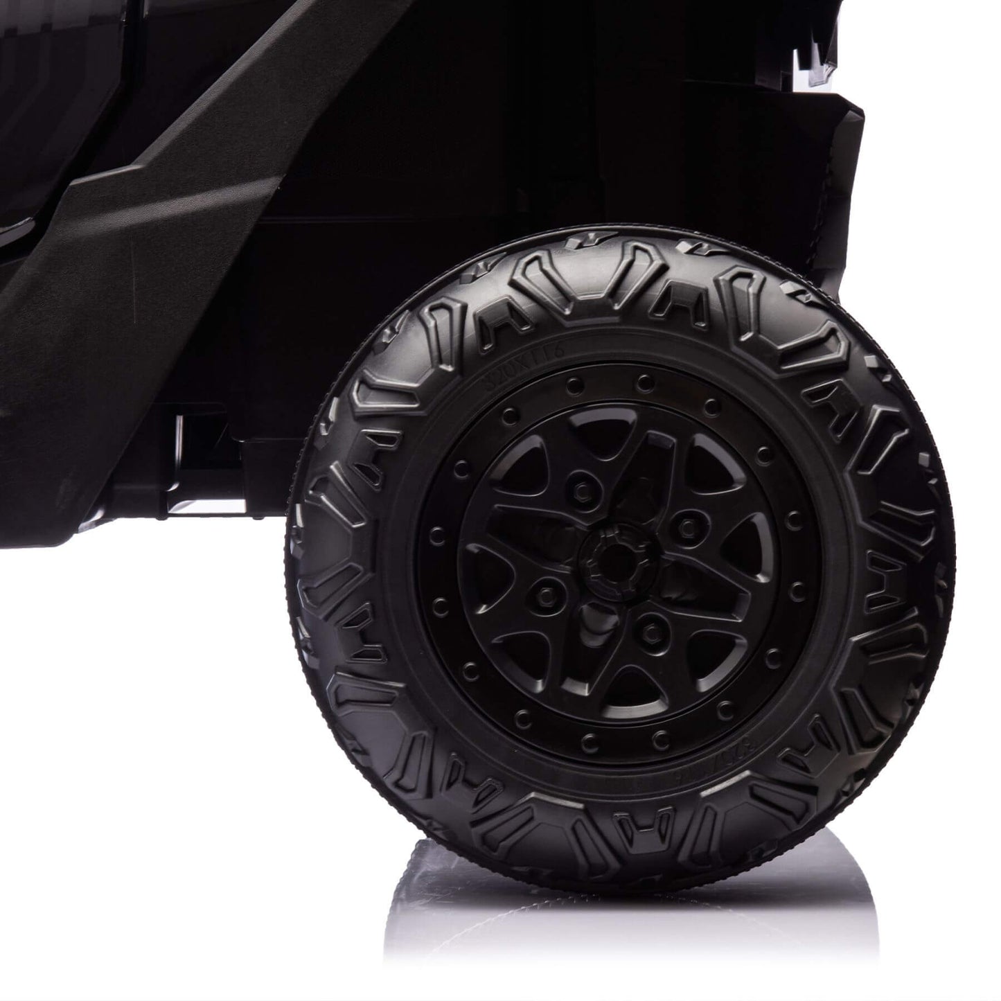 HIFINE 24V Two-Seater Kids Ride On UTV W/Parents Remote Control, for Age 3+, Black