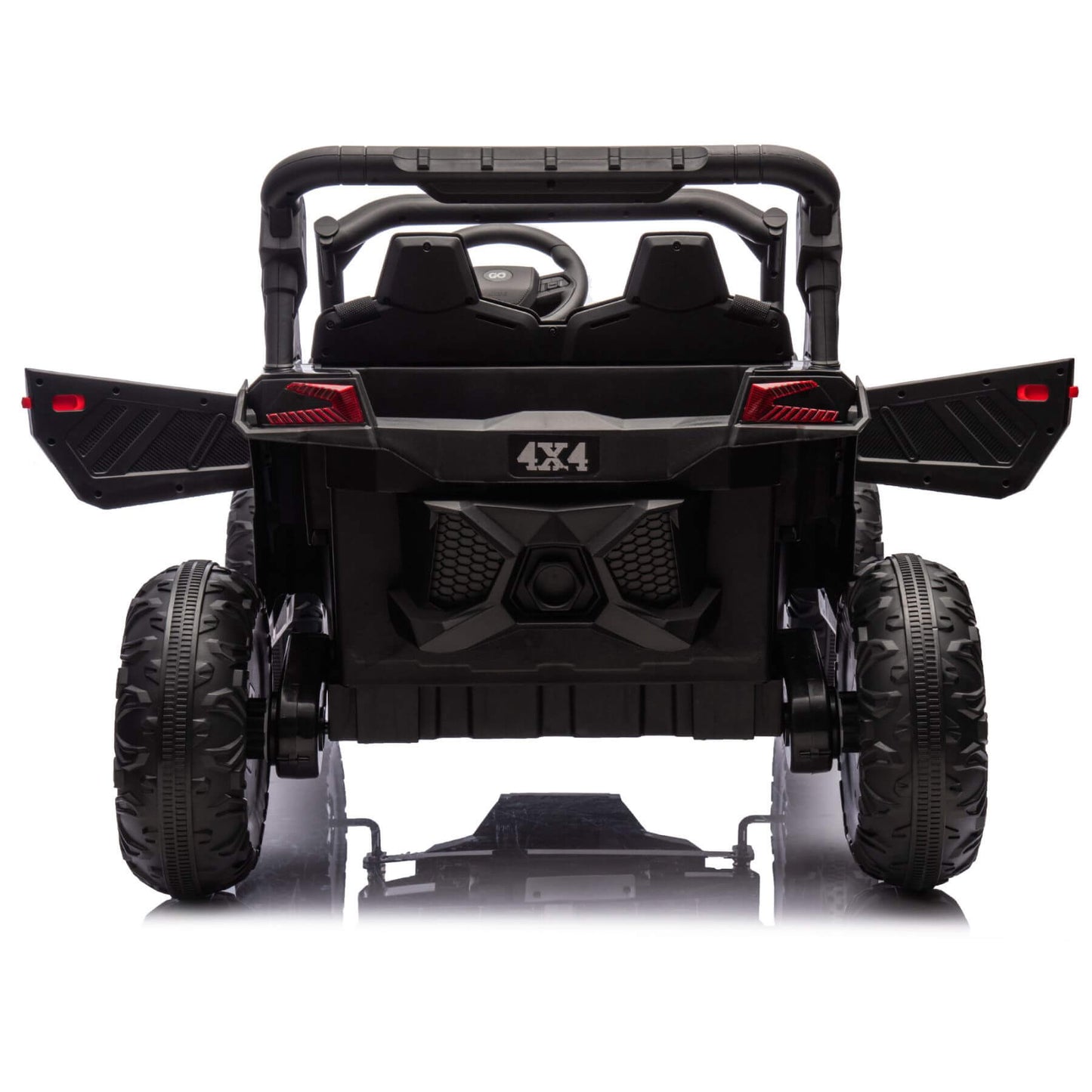HIFINE 24V Two-Seater Kids Ride On UTV W/Parents Remote Control, for Age 3+, Black