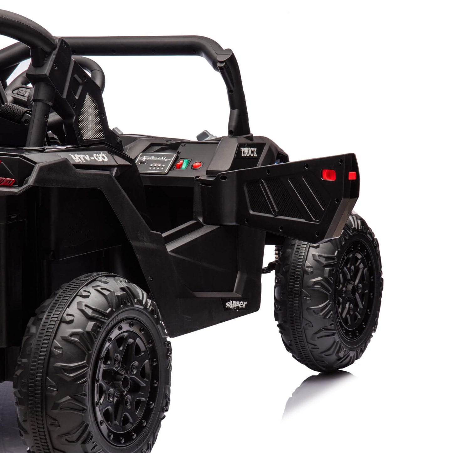 HIFINE 24V Two-Seater Kids Ride On UTV W/Parents Remote Control, for Age 3+, Black