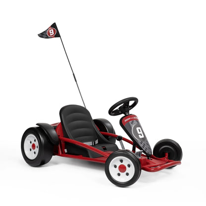 24-Volt Battery-Powered Outdoor Ride-On Go-Kart Toy for Ages 3-8 with Max Speed