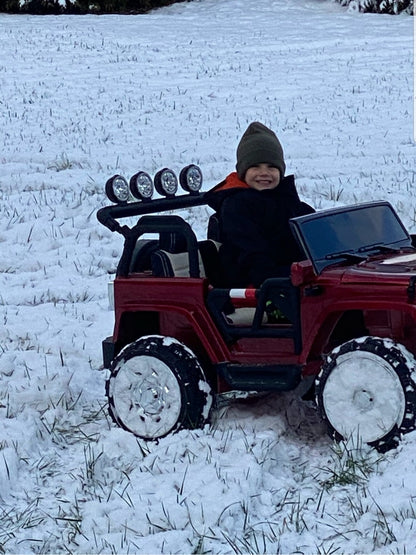 2 Seater 24 Volt 4x4 Electric Ride On Jeep Style Rubber Tires Fully Loaded Truck ATV UTV For Kids W/Magic Cars® Wireless Parental Control