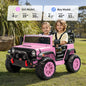 Electric 24V Kids Ride on Truck Car Jeep with MP3 Player, LED Lights, and Remote Control - 2 Seats