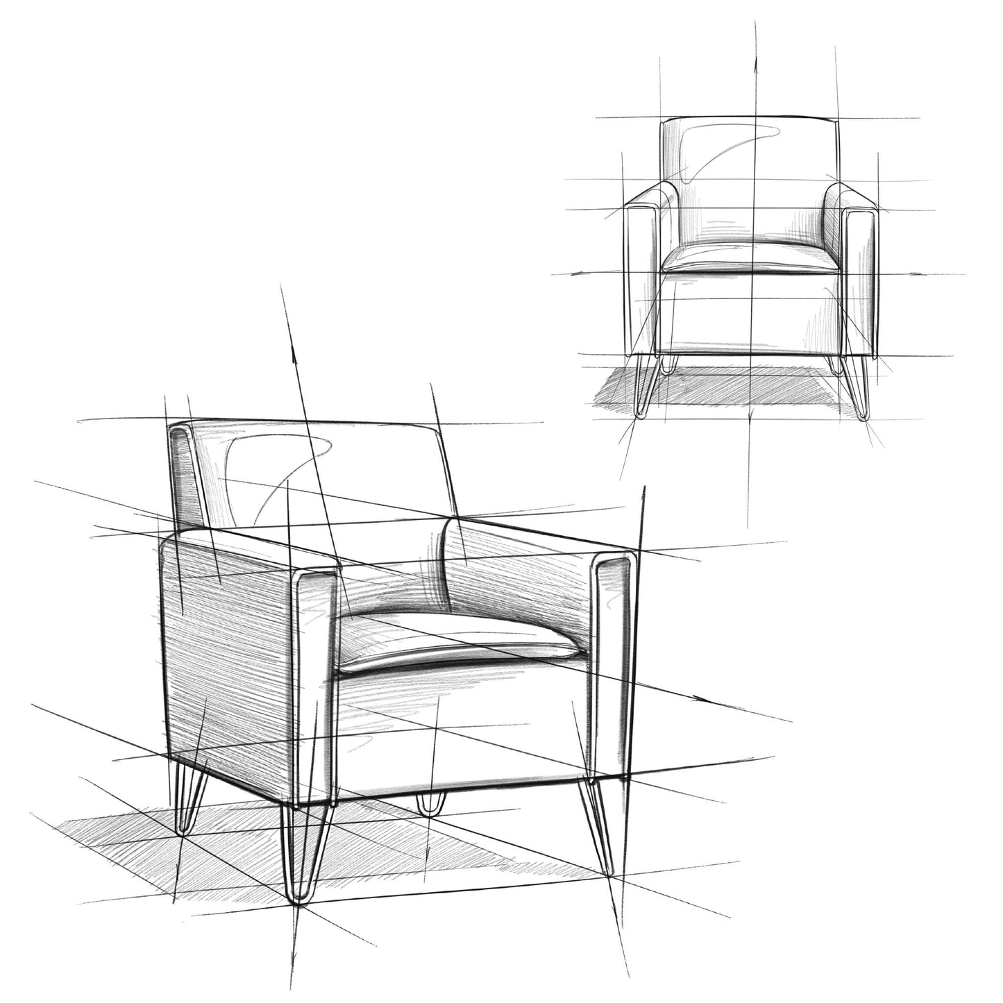 Warren - Accent Chair With Hairpin Legs
