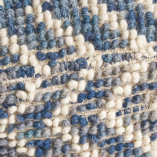 Alina Wool and Cotton Pouf - Natural