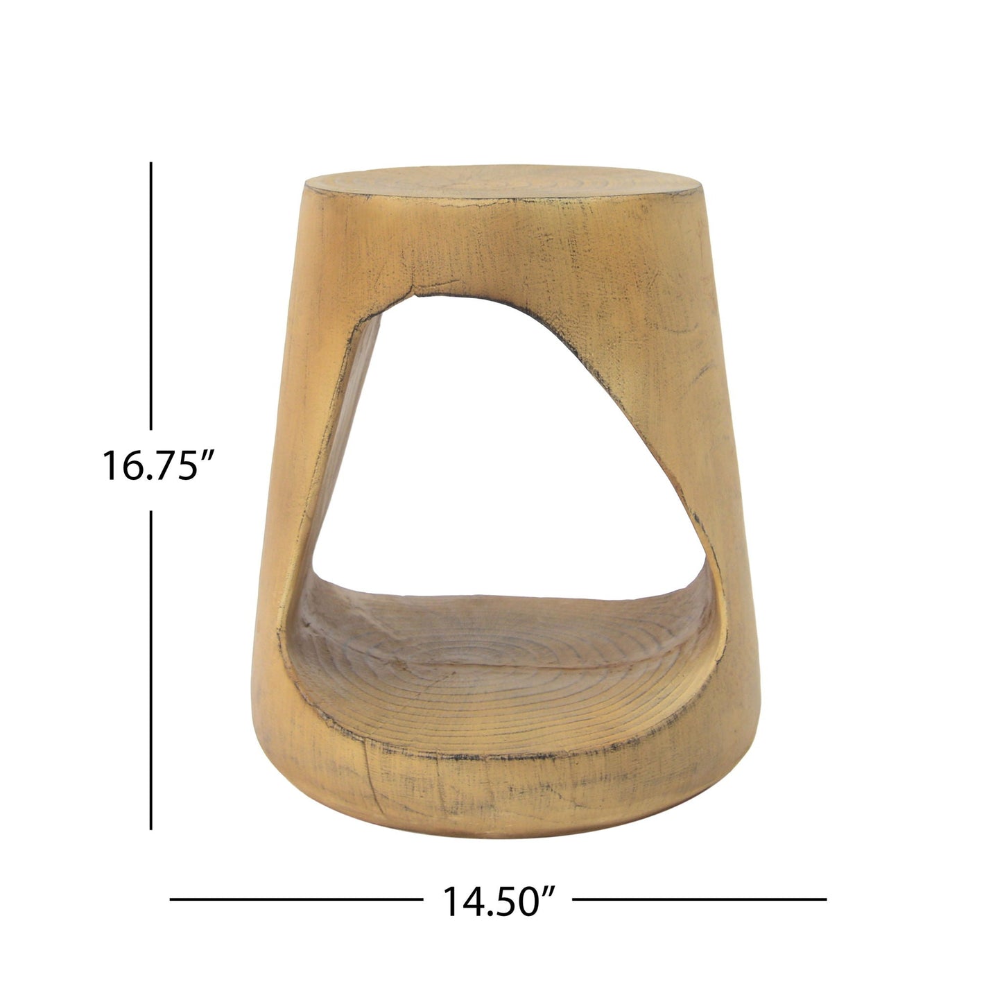 Hollow Side Table, Durable and Weather Resistant