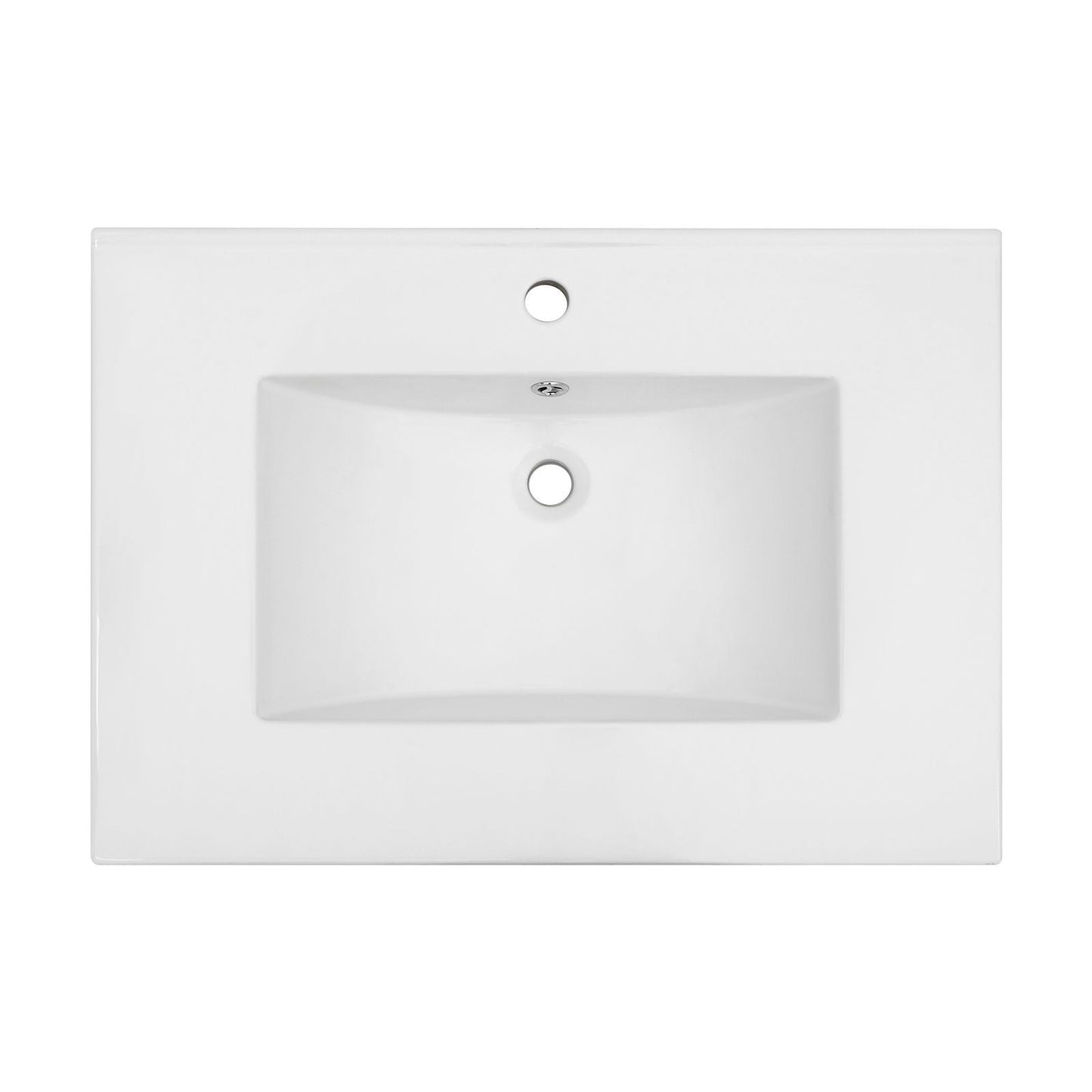 Premium Rectangular Vanity Top With Single Faucet Hole And Overflow