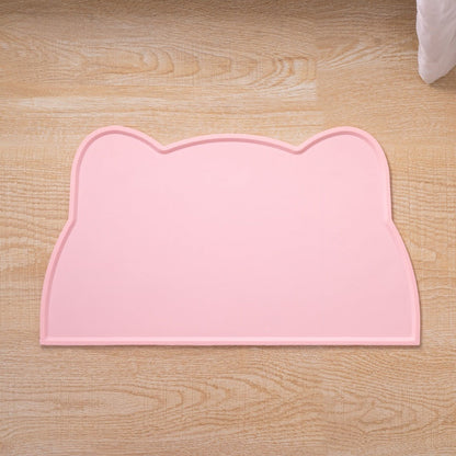 Silicone Mat In A Cat Head Shapeeasy To Clean Spill Proof And Waterproof
