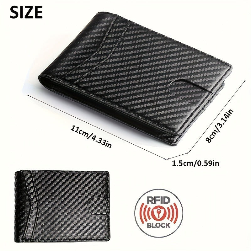 Mens Multi-Card Carbon Fiber Wallet