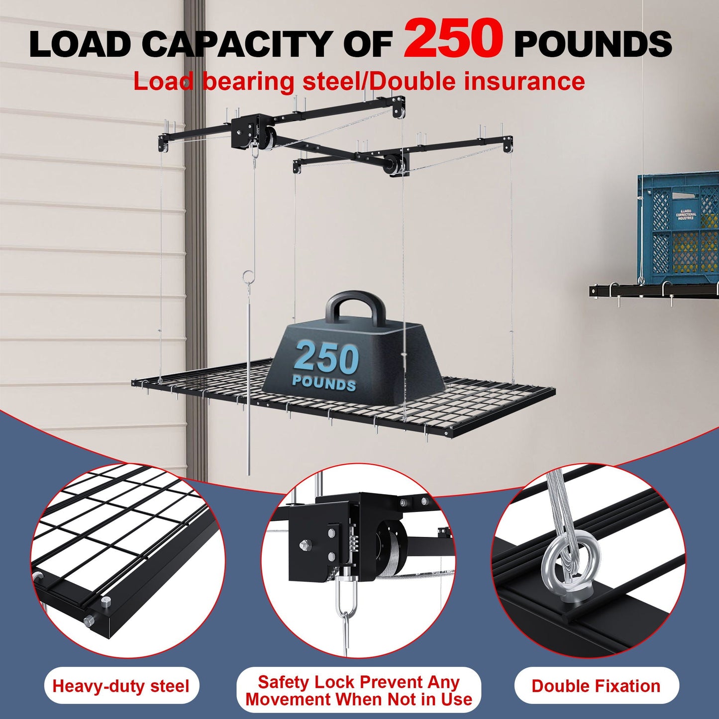 Overhead Garage Storage Rack
