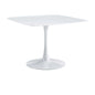 Table Mid-Century Dining Table For 4-6 People With Round Table Top, Pedestal Dining Table, End Table Leisure Coffee Table