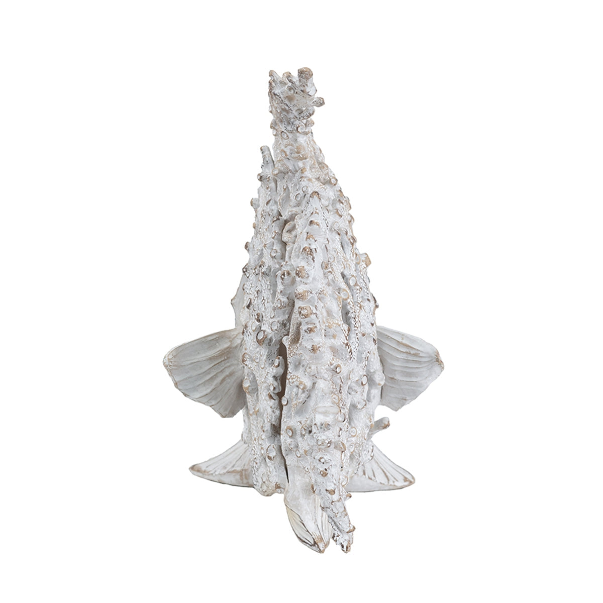 11x6.3x9.8" Decorative Polyresin Angelfish Sculpture