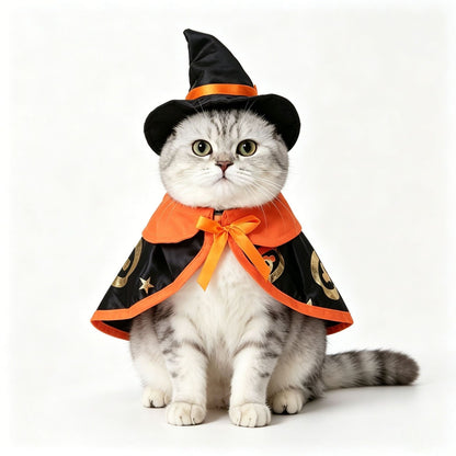 Pet Costume Cat Transformation Funny Holiday Dress-Up Outfit