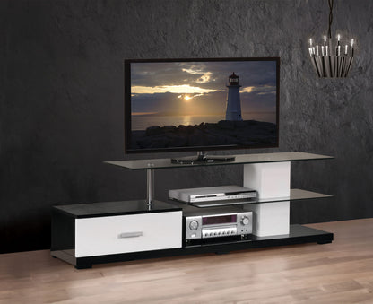 Ivana TV Stand - White / Black