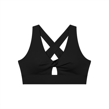Loki & Ivy Women's Twist Front V-Neck Sports Bra