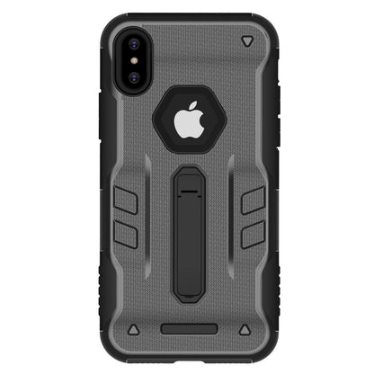 Rugged Phone Case for iPhone X Drop-protection Phone Case with Kickstand Heavy Duty Dual Layers Phone Protective Cover