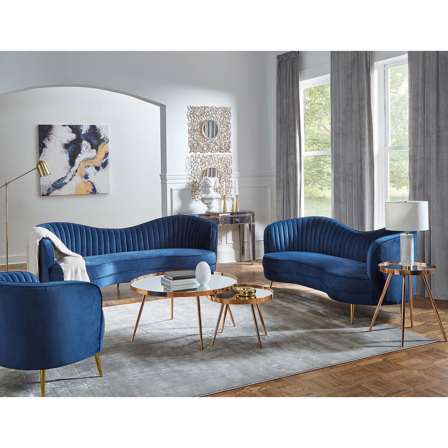Tufted Upholstered Lounge Seating Chair