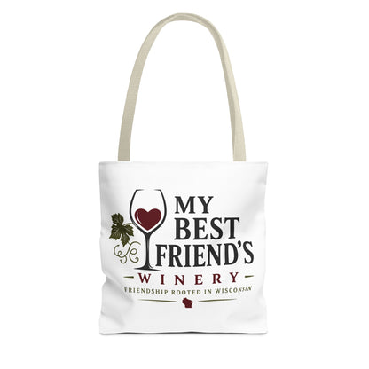 My Best Friend's Winery Tote Bag — Friendship Rooted in Wisconsin Wine Tote