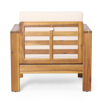 Slat Design Club Chairs With Cushions