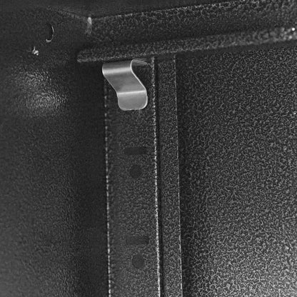 Metal Wall Mounted Tool Storage Cabinet With Locking Door, 1 Shelf & 1 Drawer