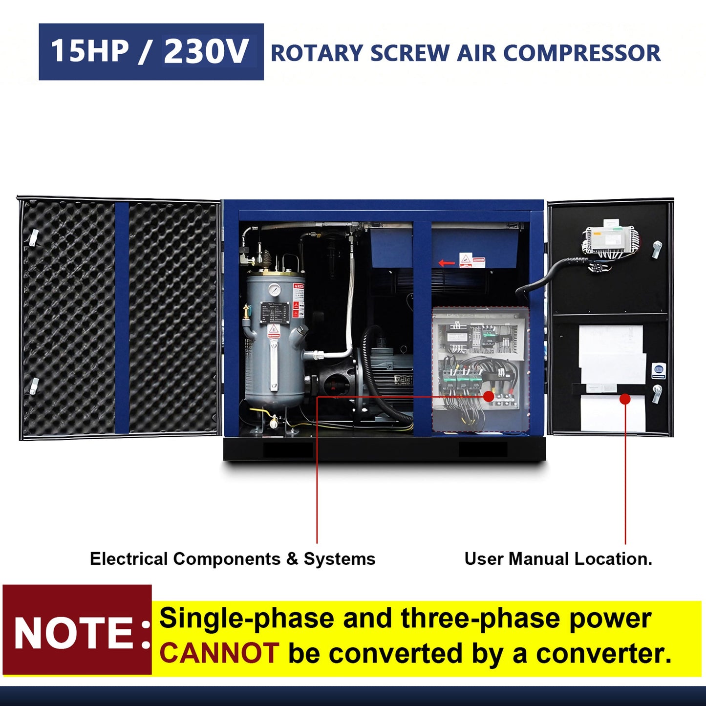 15HP Rotary Screw Air Compressor