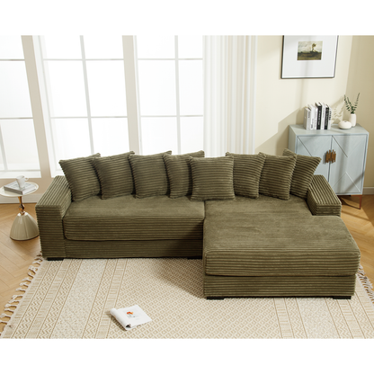 Oversized Two-Piece L-Shaped Sofa