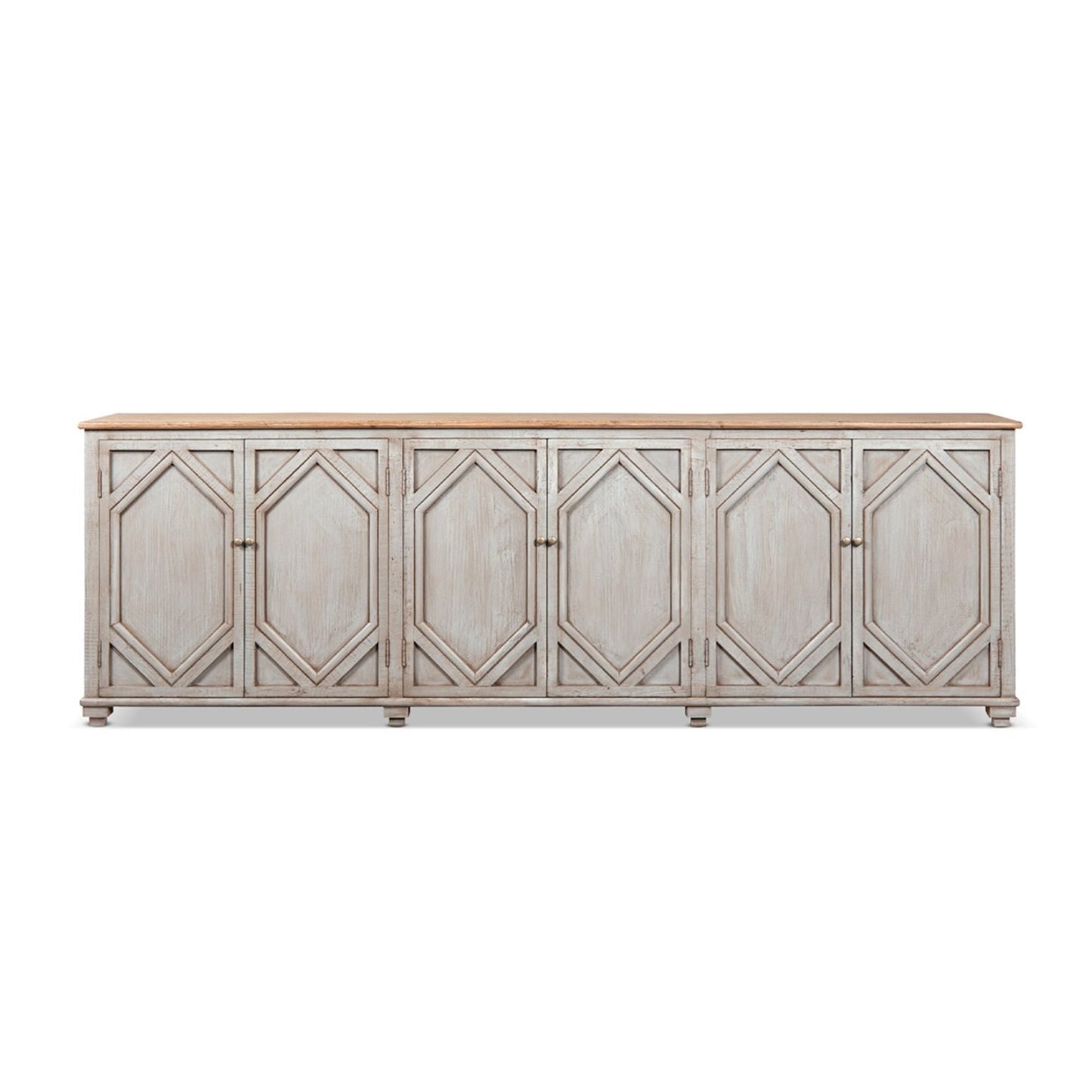 Colette - 6 Door Cabinet Sideboard - Brown