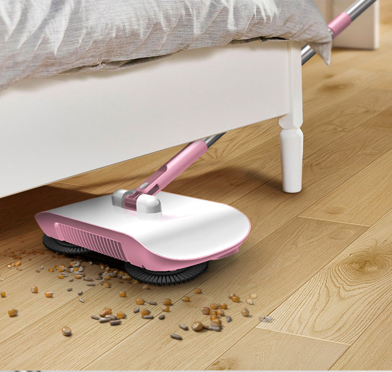 Hand Push Sweeper with Dustpan - All-in-One Household Floor Mop for Easy Cleaning