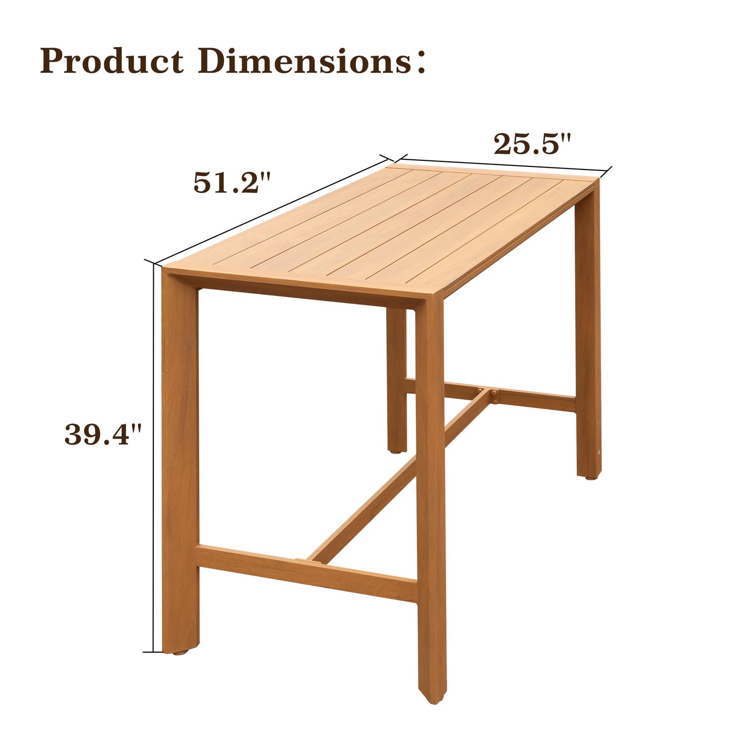 Outdoor Bar Table, Patio Counter Bar Height Table