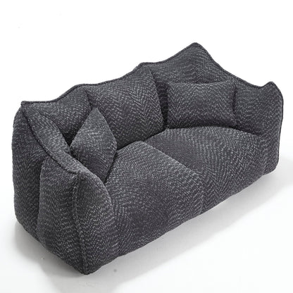 Comfortable Dual Beanbag Chair With High Resilience Foam Core For 2 People