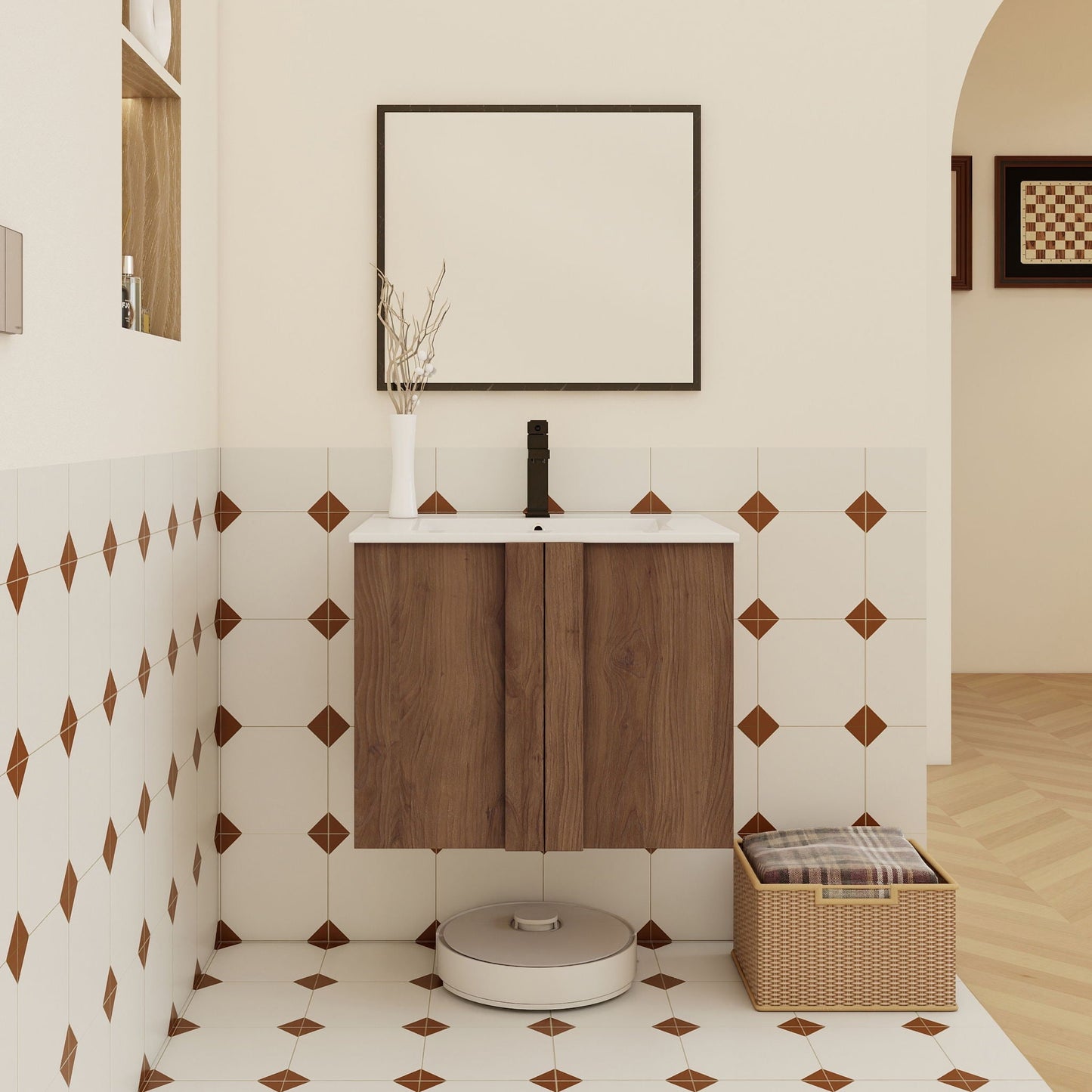 Floating Bathroom Vanity With Sink Combo