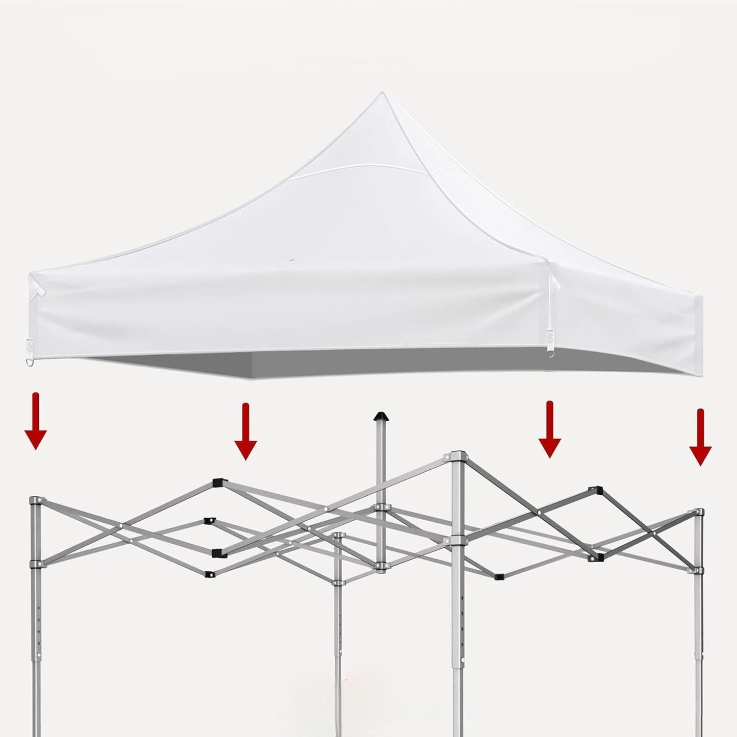 Canopy Replacement Top with 4 Pack W8 Bags (Frame Not Included)