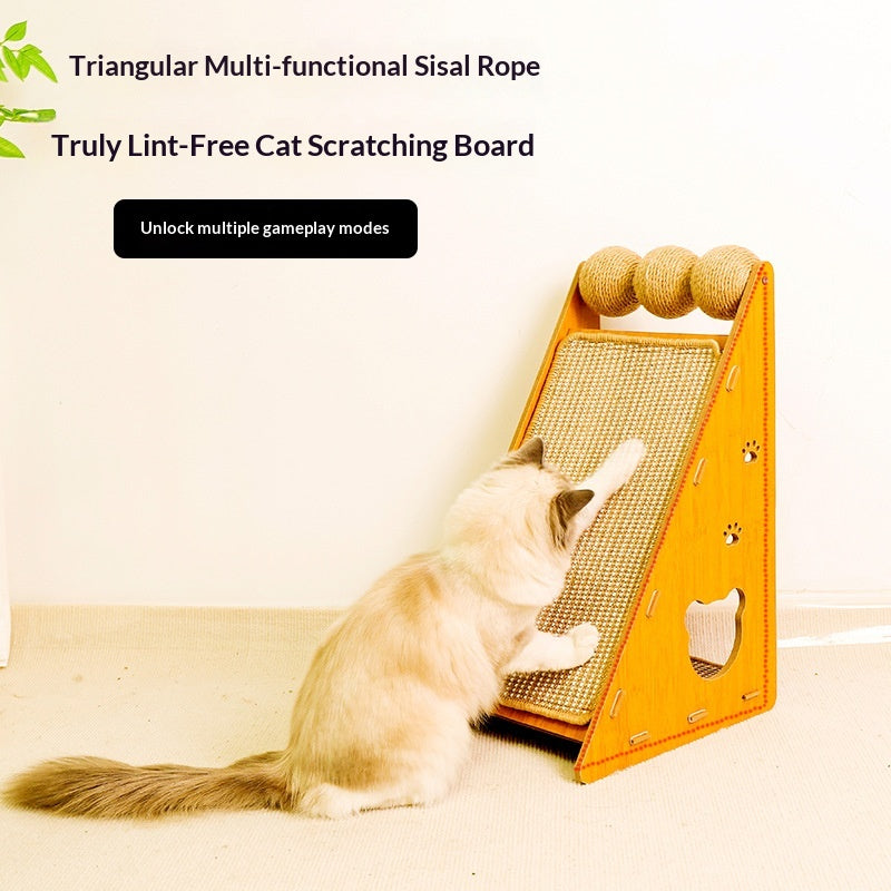 Wear-resistant Sisal Cat Scratcher Bed, Anti-shedding & Furniture Protection