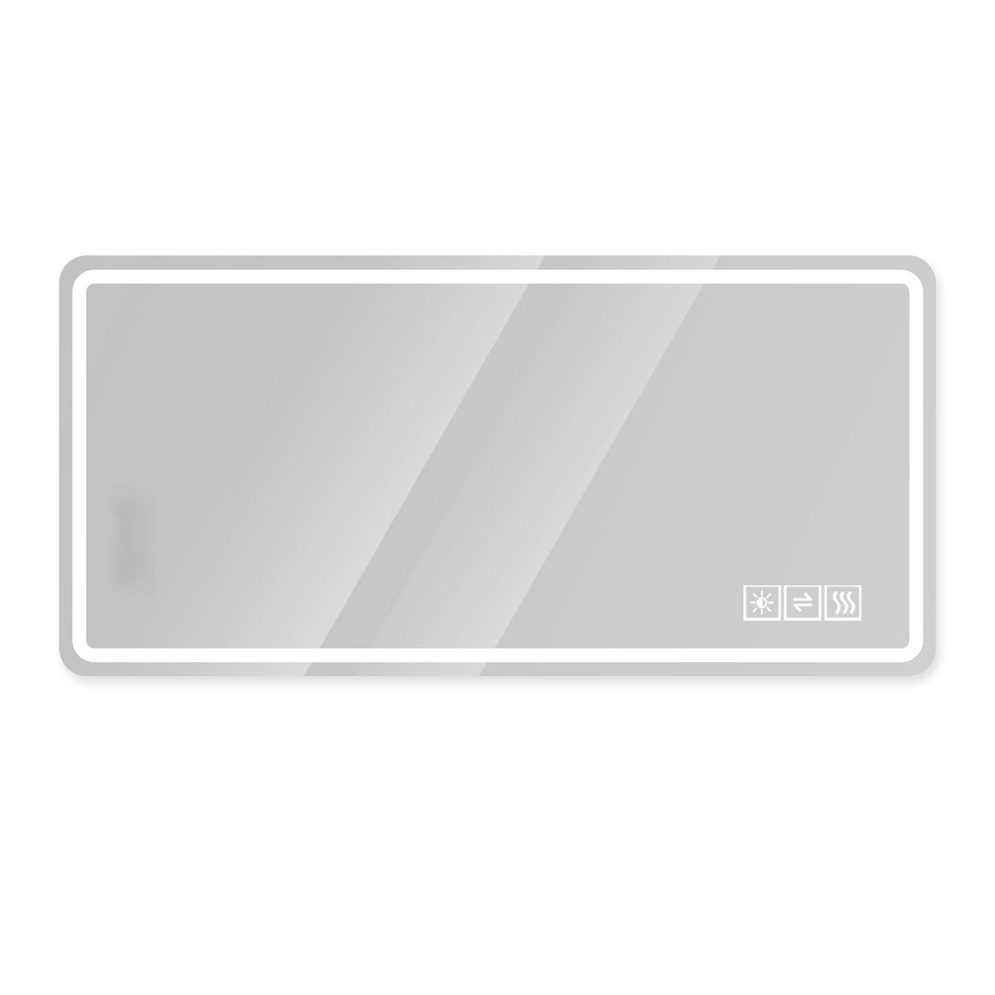 LED Bathroom Mirror with Anti-Fog, Rust Resistance, and Tri-Color Lighting